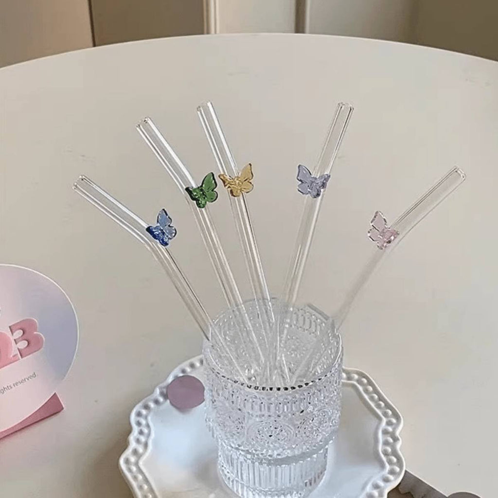 طقم باكت شاليمو بيركس 5 قطعة | 5-Piece Pyrex Straw Set