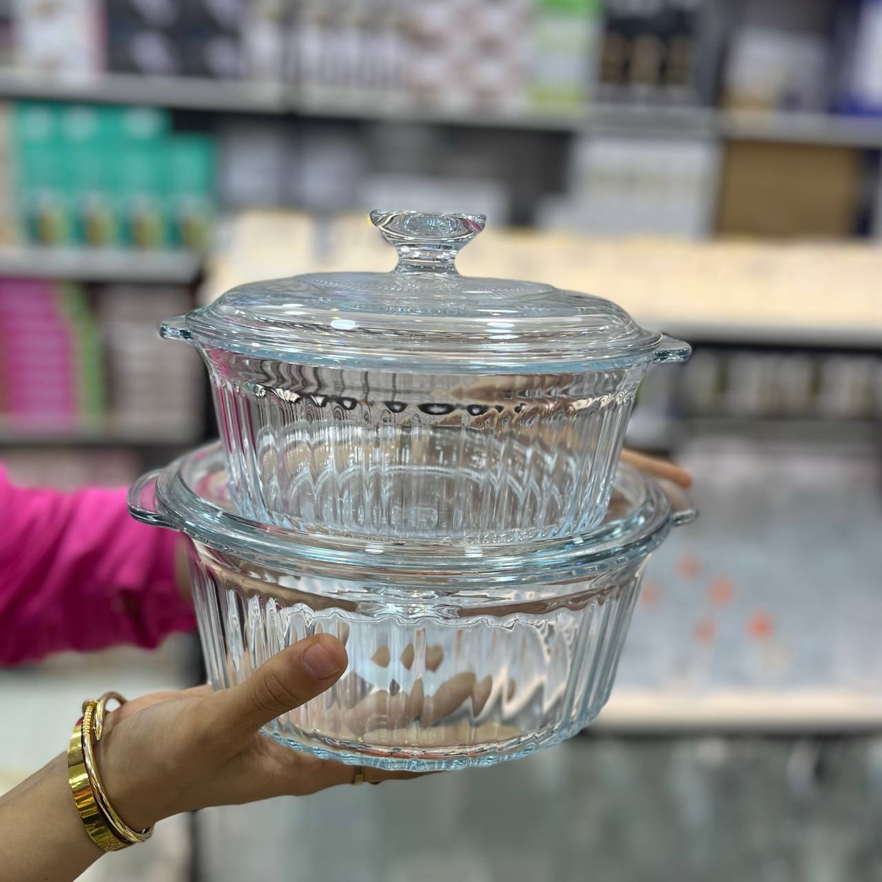 طقم حلة بيركس 2 قطعة | Pyrex Casserole Set