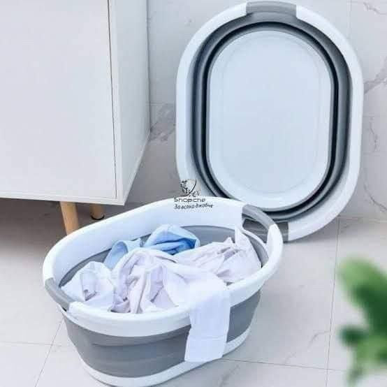 بانيو وباسكت غسيل سيلكون | Foldable Silicone Laundry Basket