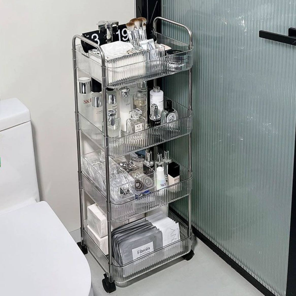 تربو منظم أكريليك + معدن 4 دور | 4-Tier Acrylic & Metal Organizer