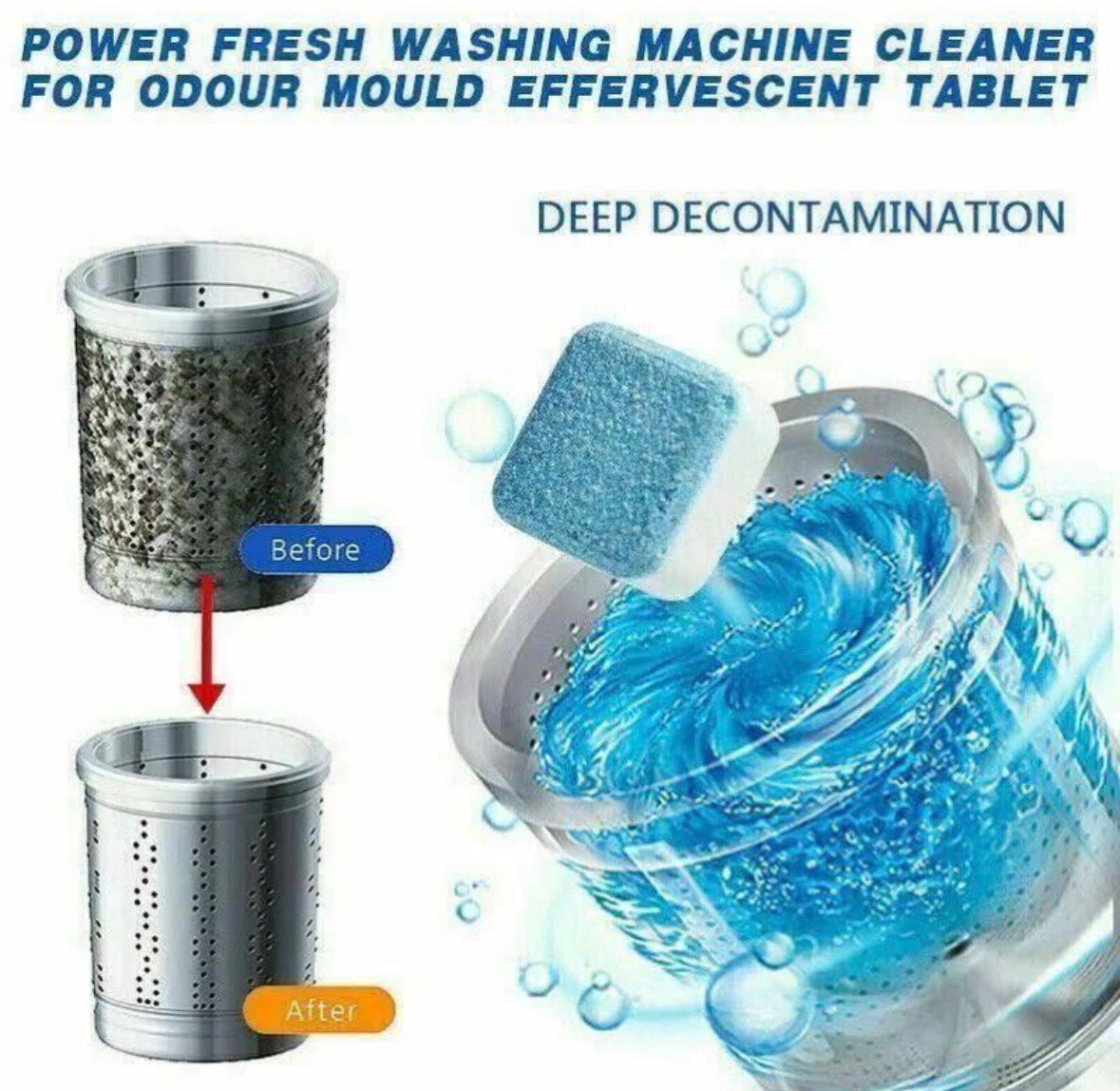 اقراص تنظيف الغسالة |
Washing Machine Cleaning
Tablets