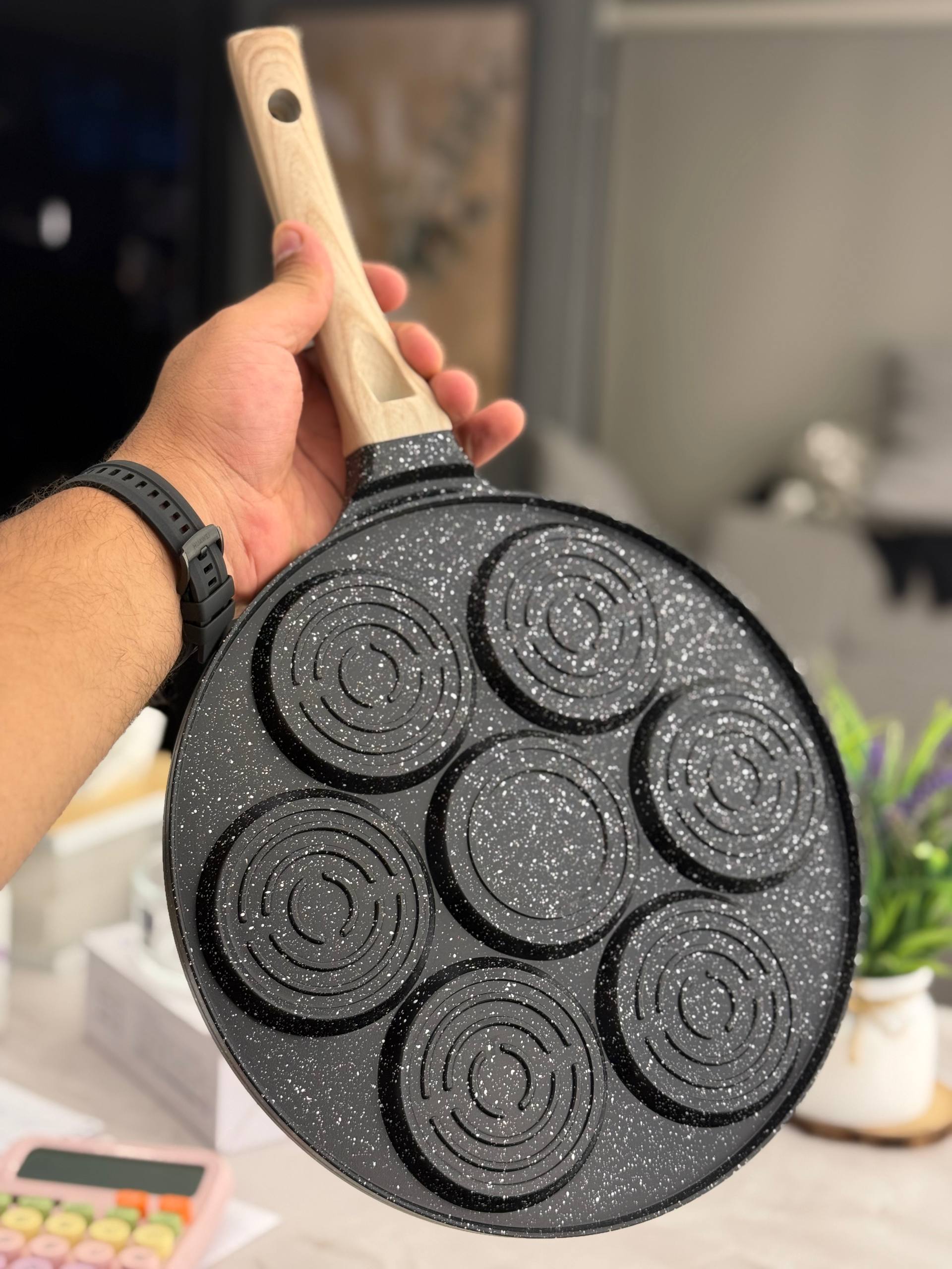 🥞 طاسة بان كيك جرانيت | Granite Pancake Pan