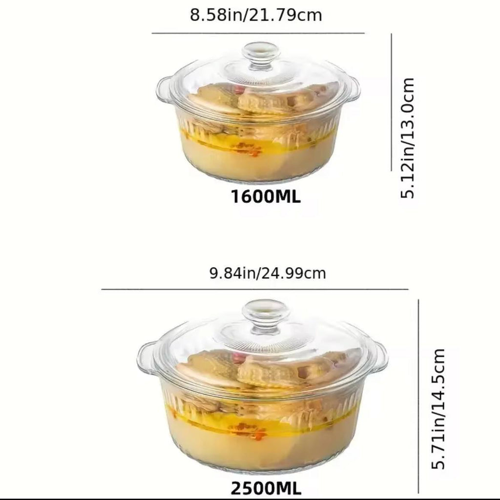 طقم حلة بيركس 2 قطعة | Pyrex Casserole Set