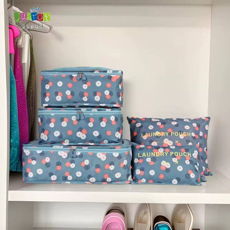 طقم منظم شنط السفر 6 قطع | 6-Piece Travel Organizer Set