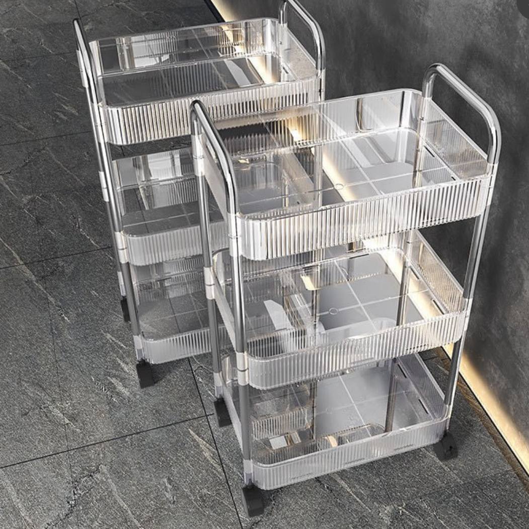 تربو منظم أكريليك + معدن 4 دور | 4-Tier Acrylic & Metal Organizer