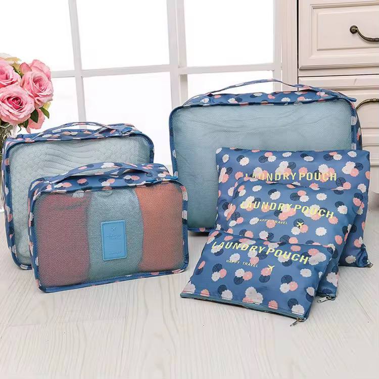 طقم منظم شنط السفر 6 قطع | 6-Piece Travel Organizer Set