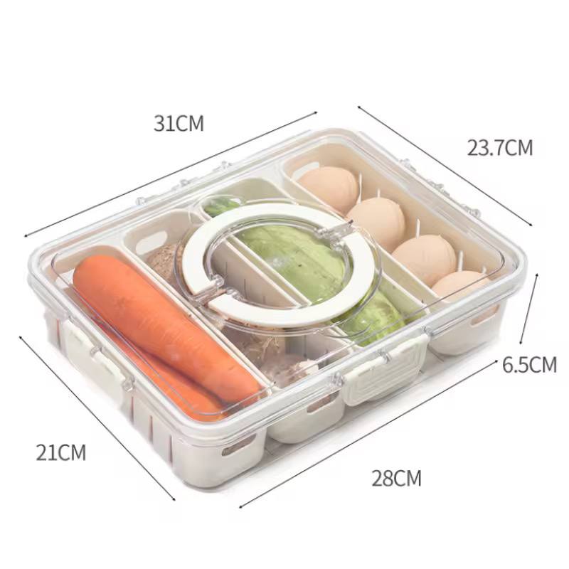 بوكس منظم 4 خانات مستطيل | Multi-Use Storage Box