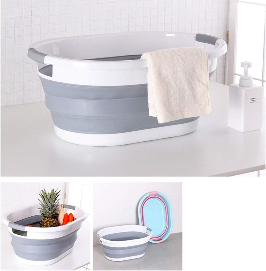 بانيو وباسكت غسيل سيلكون | Foldable Silicone Laundry Basket