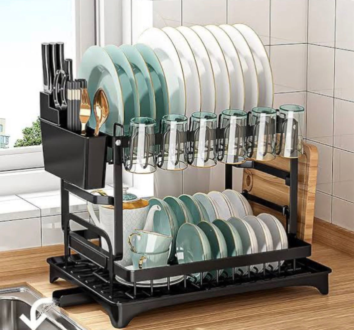 2-Tier Kitchen Dish Drying
Rack - Smart Sink Organizer