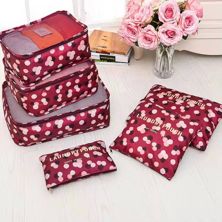 طقم منظم شنط السفر 6 قطع | 6-Piece Travel Organizer Set