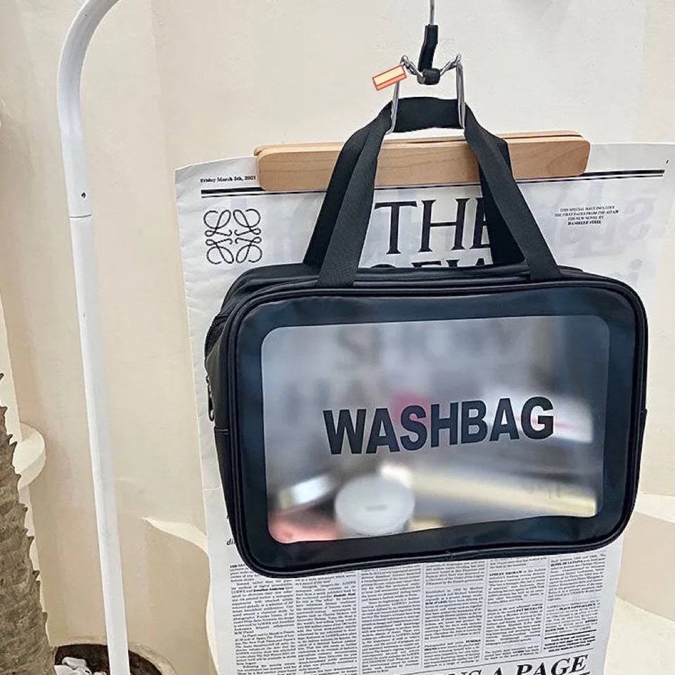 طقم شنط رحلات وتر بروف جلد | Waterproof Travel Wash Bag Set