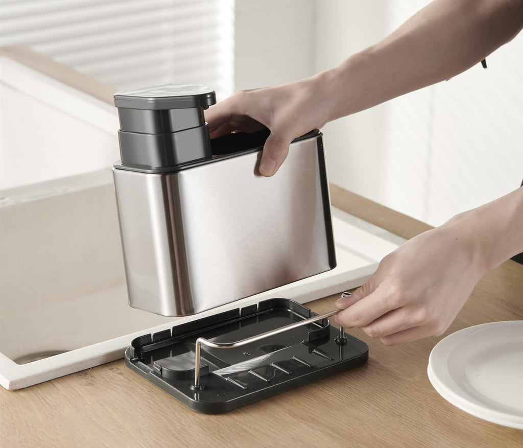موزع صابون 3 في 1 | Kitchen Sink Organizer with Soap Dispenser