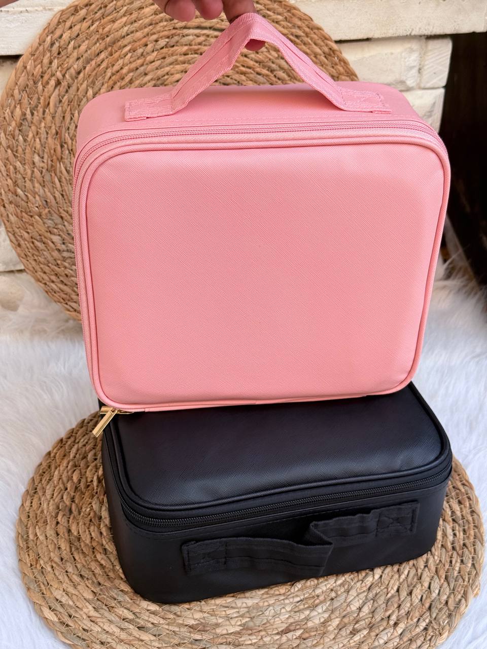 شنطة ميكب بمرايا LED | Makeup Bag with LED Mirror