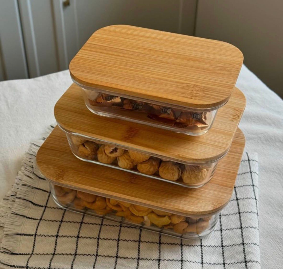 علب ثلاجة بيركس مستطيل 3 قطع |Pyrex Rectangular Food Storage Set