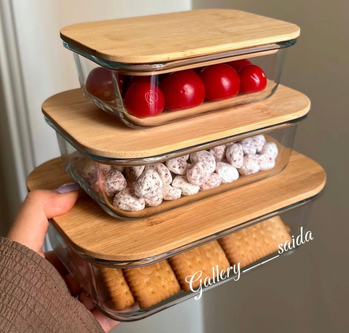 علب ثلاجة بيركس مستطيل 3 قطع |Pyrex Rectangular Food Storage Set