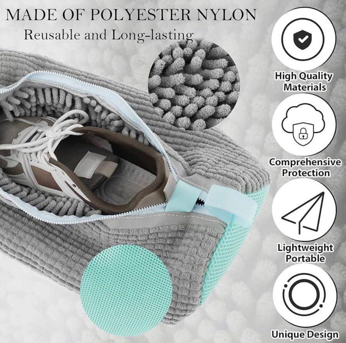 كيس تنظيف الشوز | Shoe Washing Bag (Microfiber)