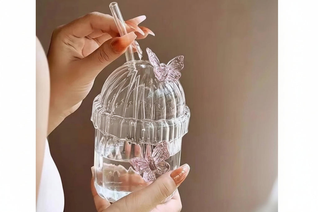 مج بيركس فراشة بارز | Butterfly Pyrex Mug