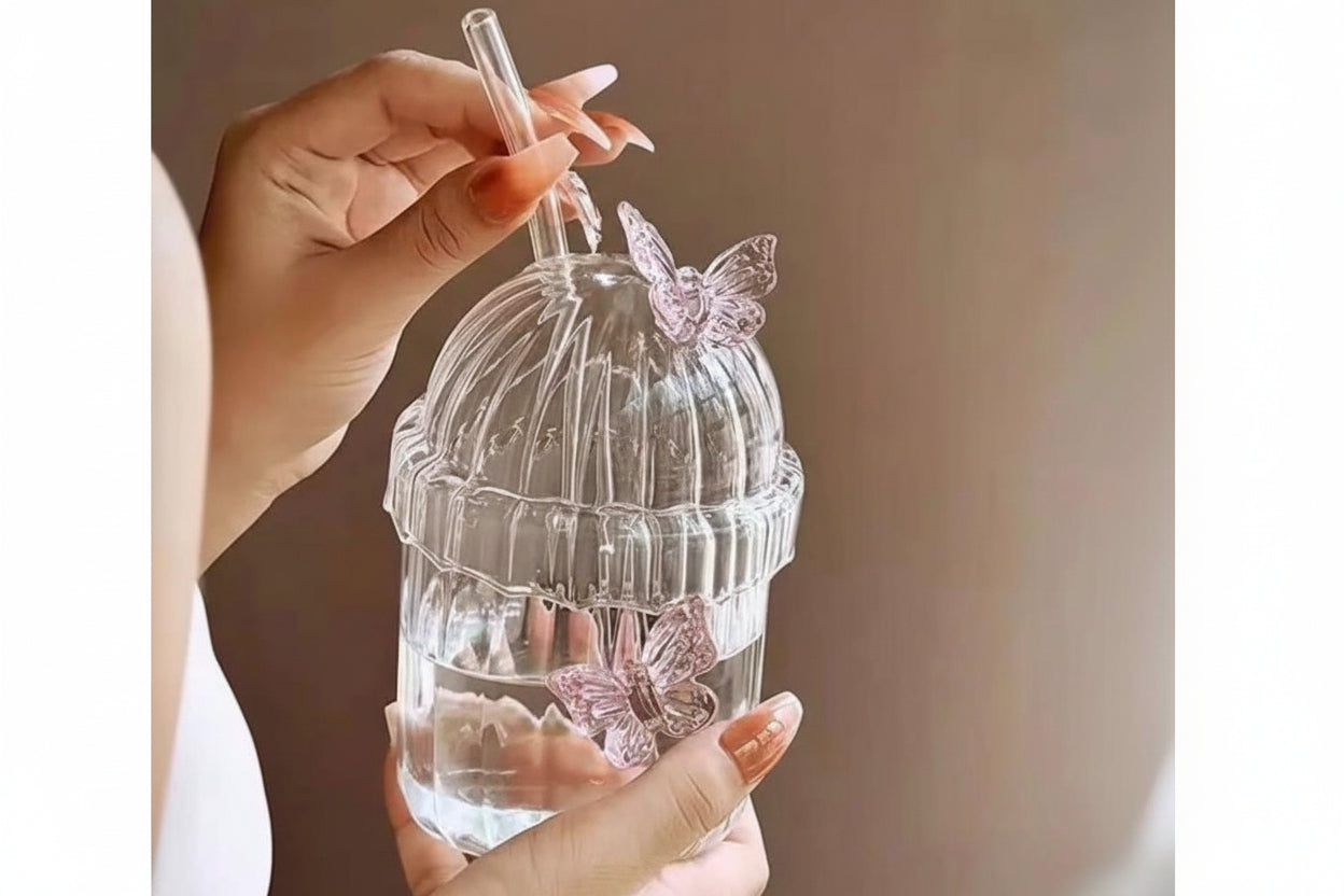 مج بيركس فراشة بارز | Butterfly Pyrex Mug