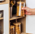 كاندي جار بيركس | Glass Storage Jar with Bamboo Lid