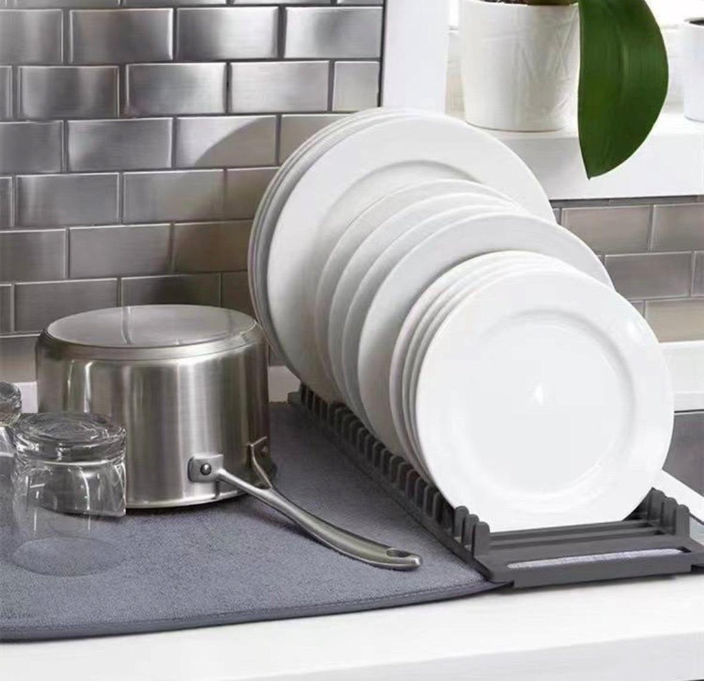 دراينج مات + مطبقية | Super Absorbent Dish Drying Mat