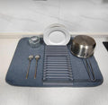 دراينج مات + مطبقية | Super Absorbent Dish Drying Mat