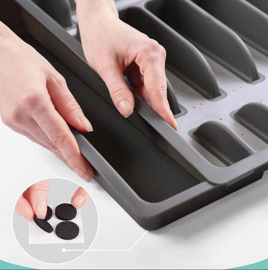 منظم درج معالق المطبخ SHEIN | Expandable Drawer Organizer