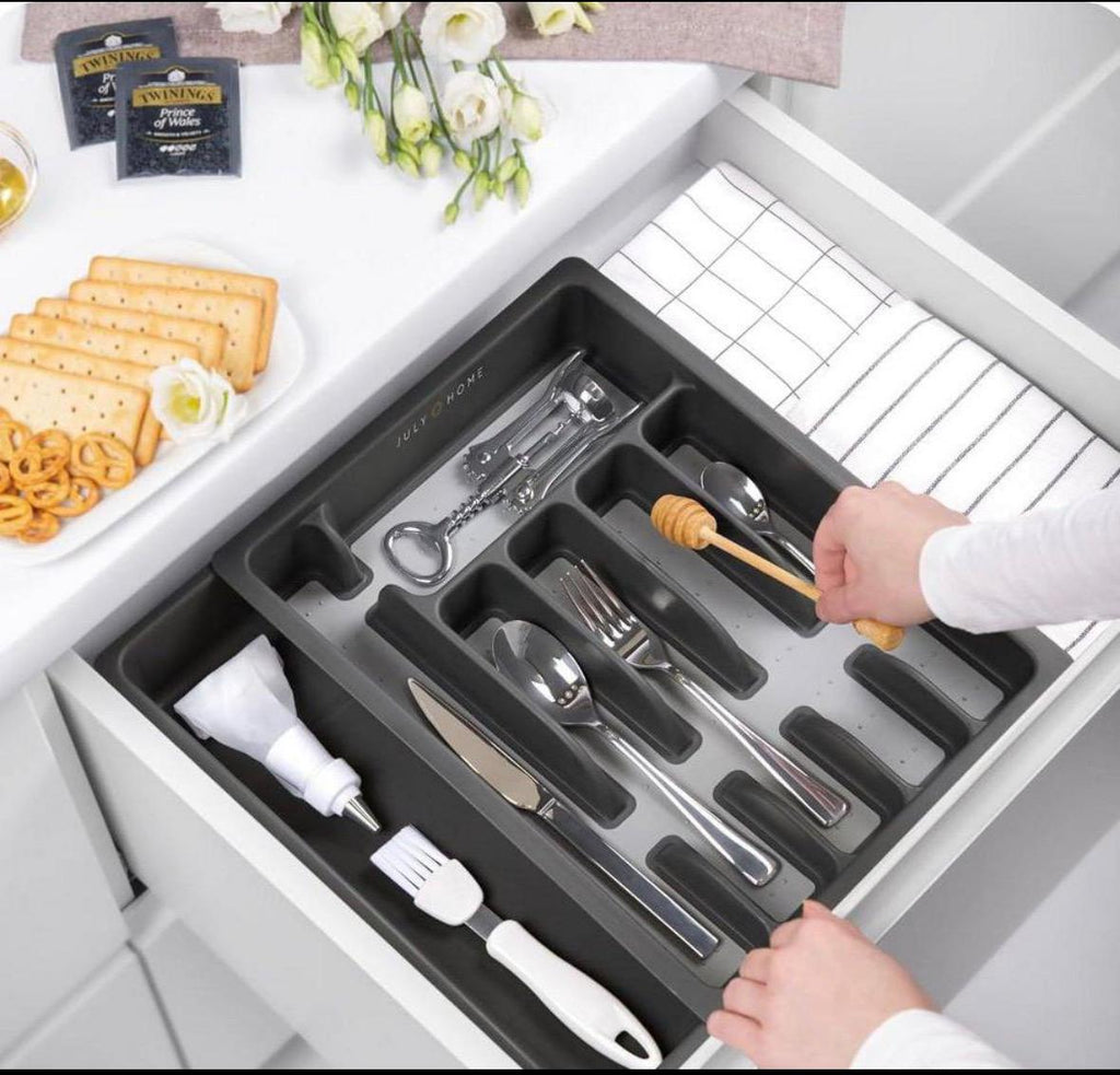 منظم درج معالق المطبخ SHEIN | Expandable Drawer Organizer