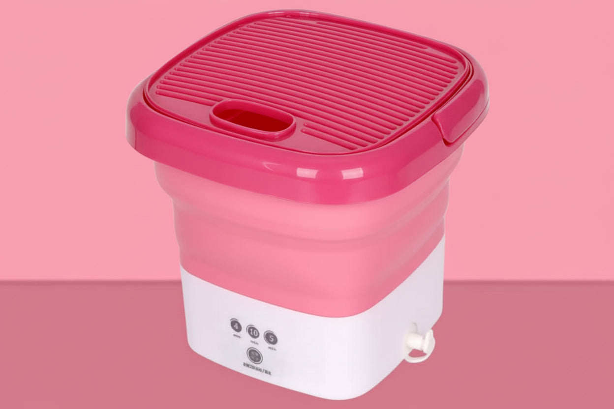 غسالة ملابس محمولة كهربائية | Portable Folding Washing Machine