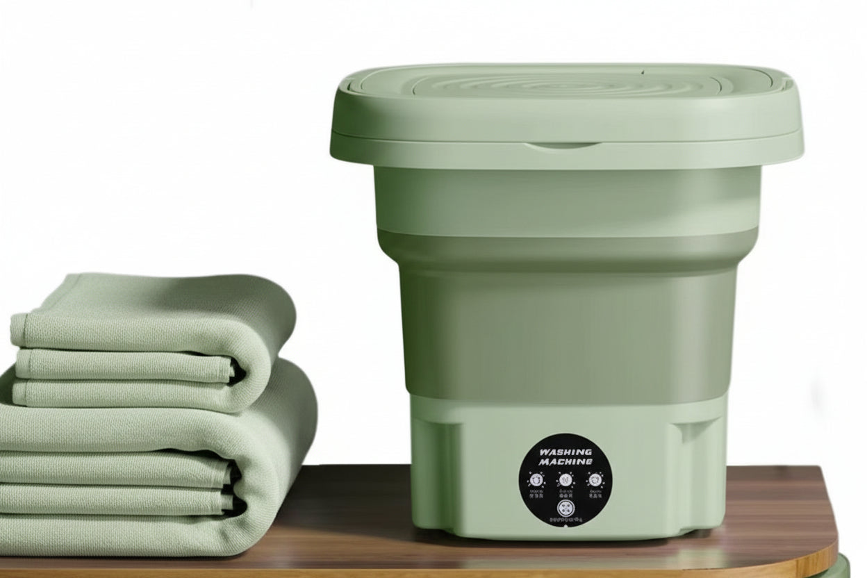 غسالة ملابس محمولة كهربائية | Portable Folding Washing Machine
