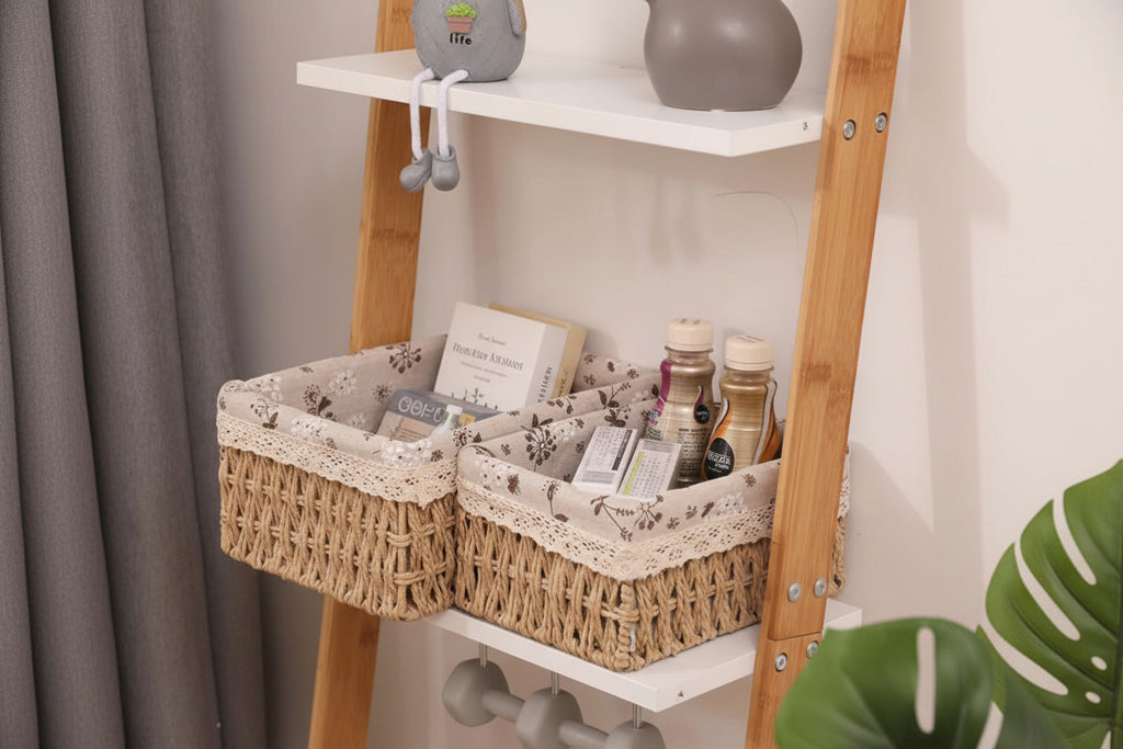 طقم باسكت رتان مجدول 3 قطع | Rattan Storage Basket Set