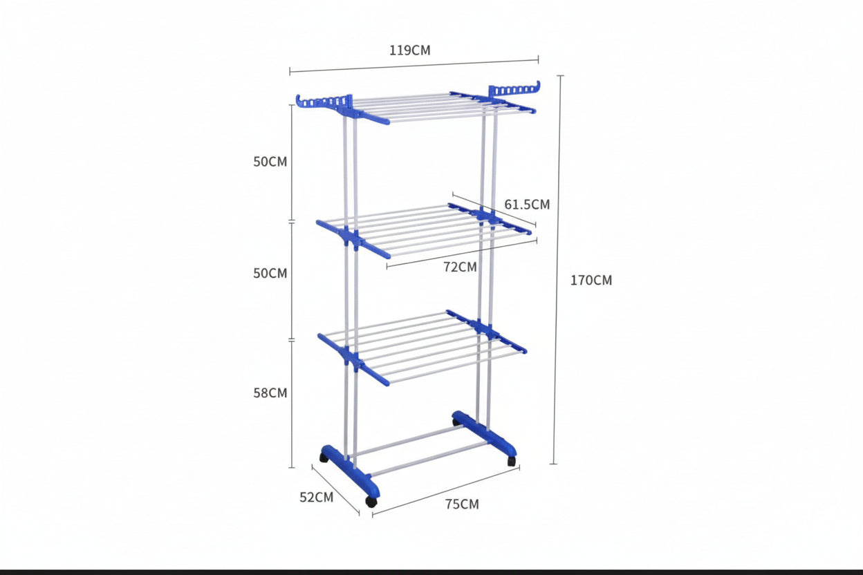 المنشر العملاق العالمي الأصلي | 3-Tier Giant Clothes Drying Rack