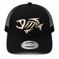 skeleton black cap