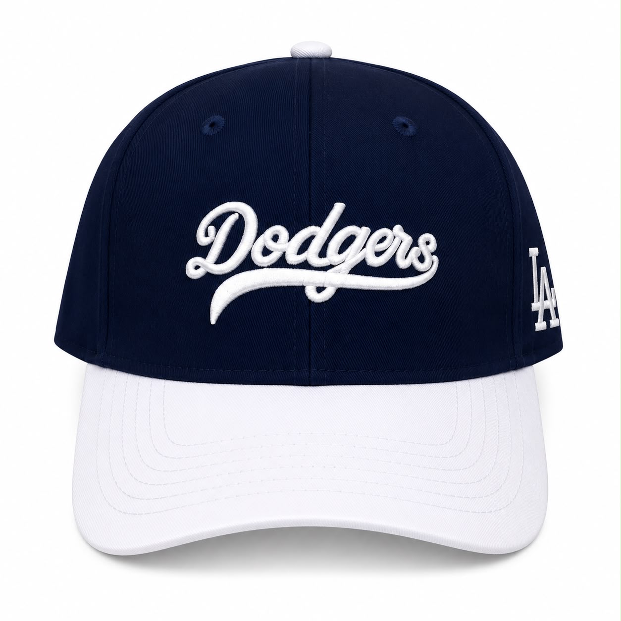navy dodgers cap