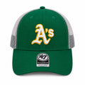 A's green cap