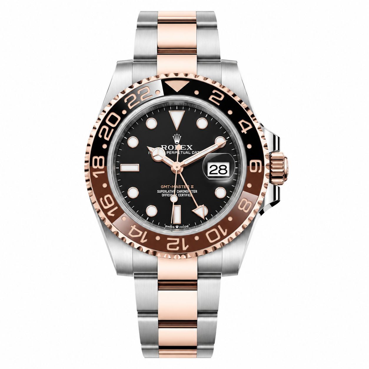 Rolex GMT Master || Black & brown & silver (AAA) Full Package