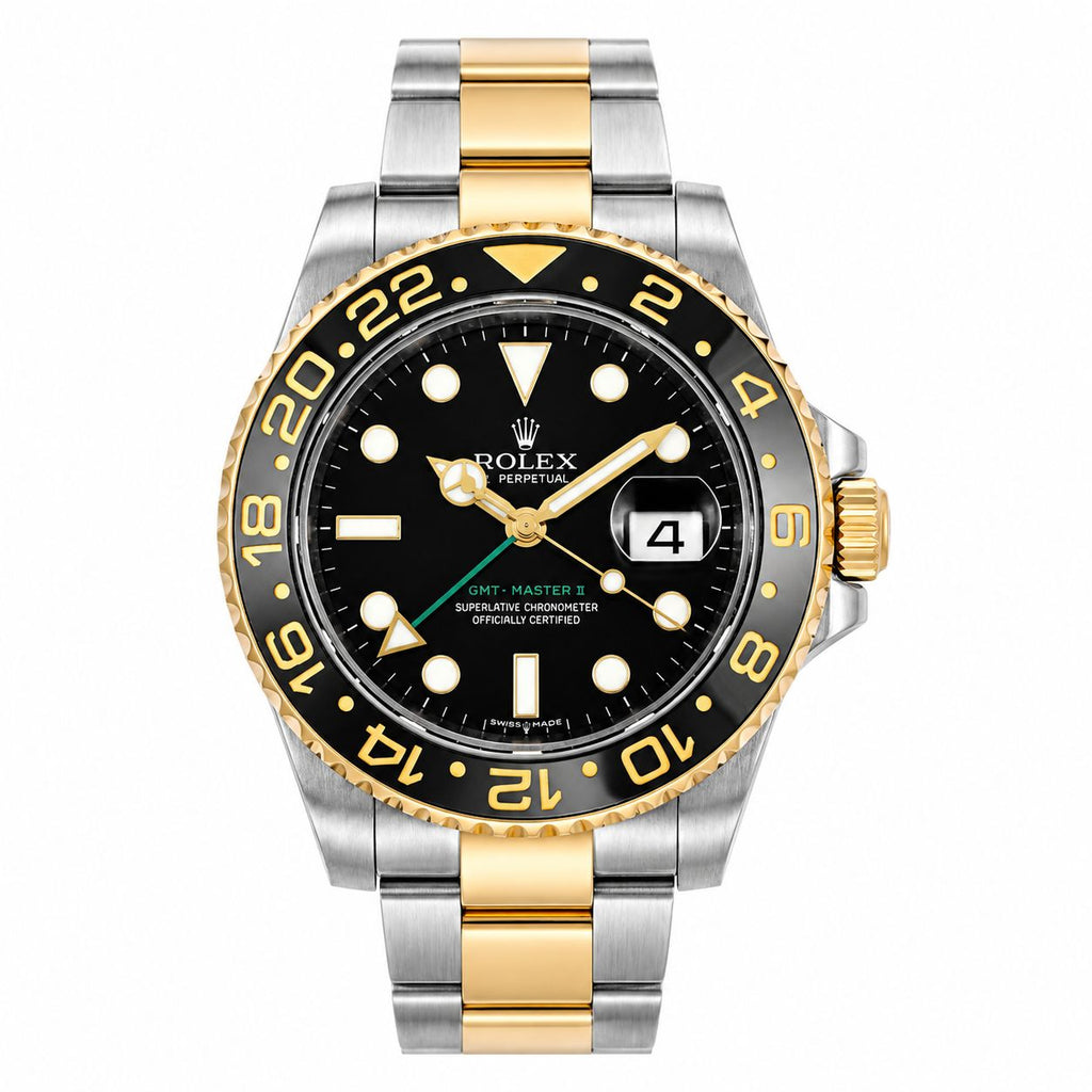 Rolex GMT Master || Black & Silver & Gold (AAA) Full Package