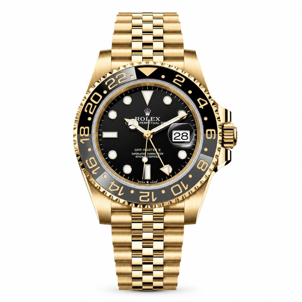 Rolex GMT Master || Black & Gold (AAA) Full Package