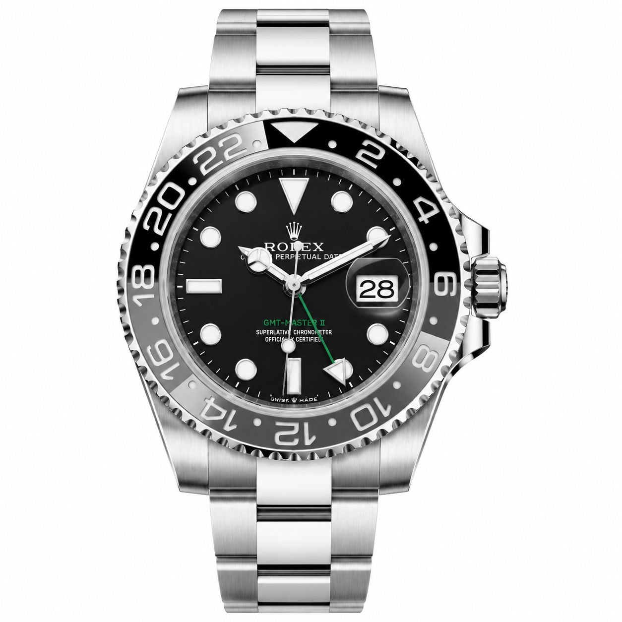Rolex GMT Master || Black & Silver (AAA) Full Package