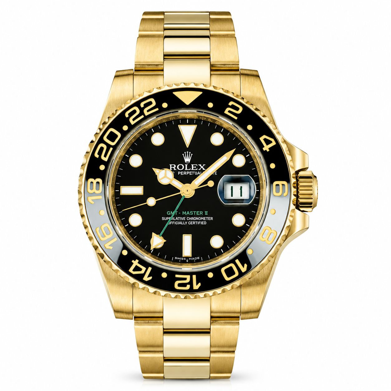 Rolex GMT-Master || black & gold(AAA) Full Package
