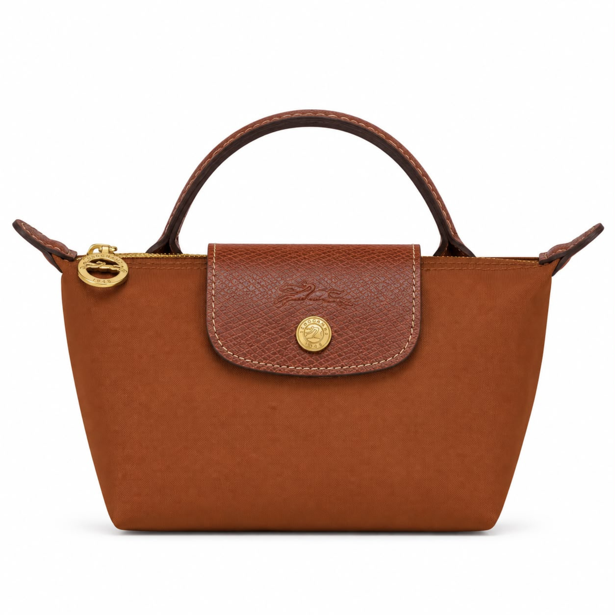 full brown mini Longchamp (Copy a)
