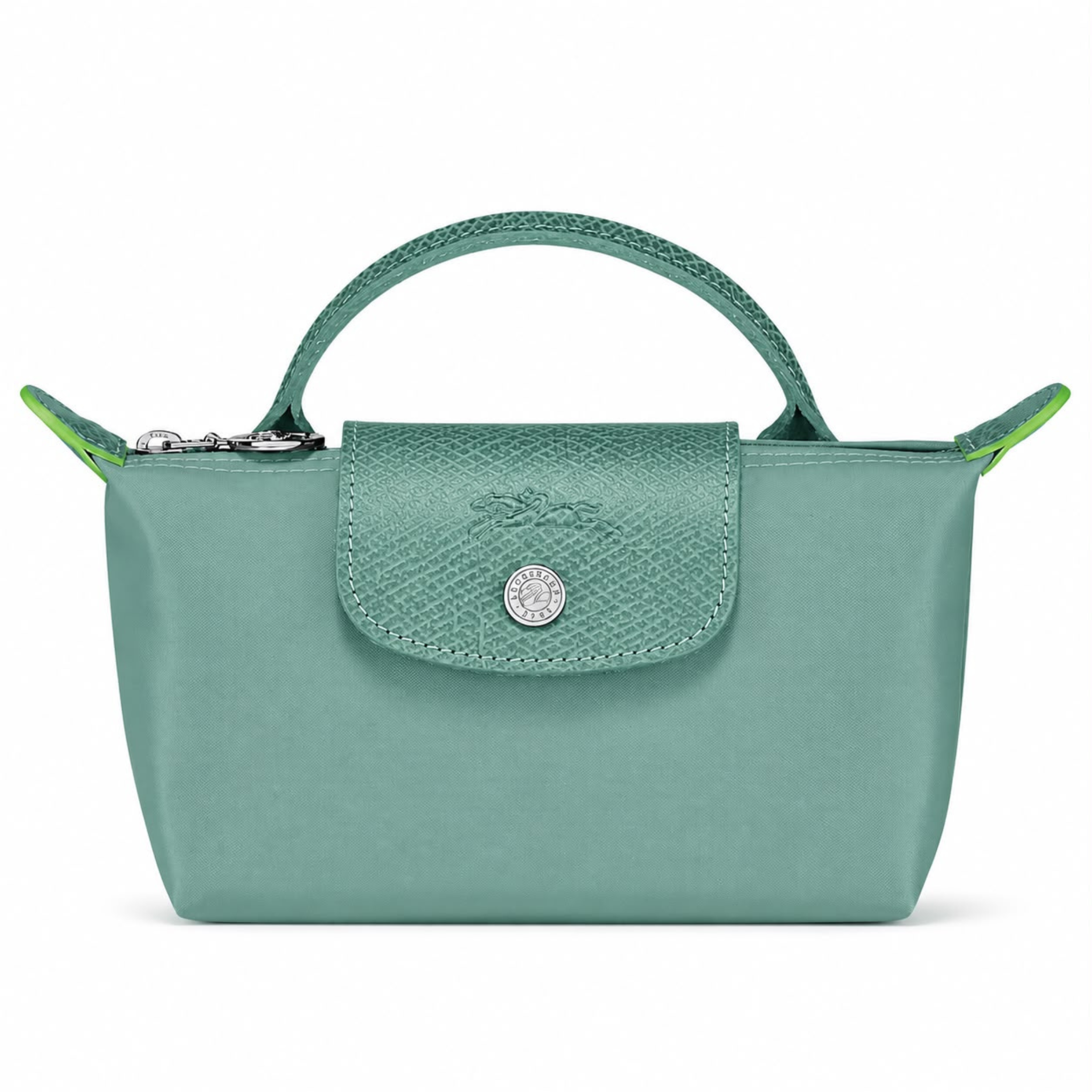 teal mini Longchamp (Copy a)